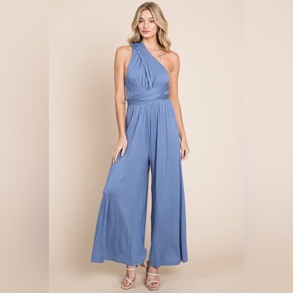 Multiway Soft Knit Jumper in Sapphire Blue - Picture 5 of 5